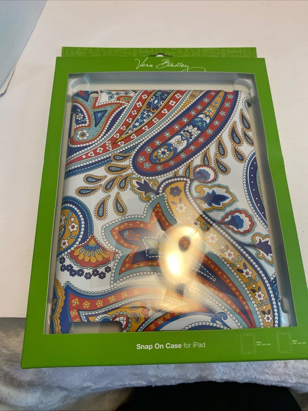 Vera Bradley IPad Snap On Case MARINA PAISLEY Ipad 2 & 3 MSRP $48 NEW in Box